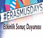 Erasmusdays Etkinlik Sonuç Duyurusu Hakkında