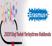 2020 Staj Yedek Yerleştirme Hakkında