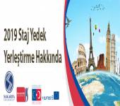 2019 Staj Yedek Yerleştirme Hakkında