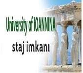 University of IOANNINA Staj İmkanı